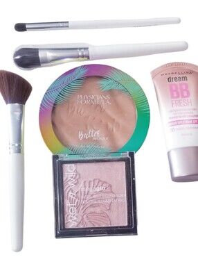 Makeup Bundle Physician's Formula Wet N Wild Maybelline + Brushes